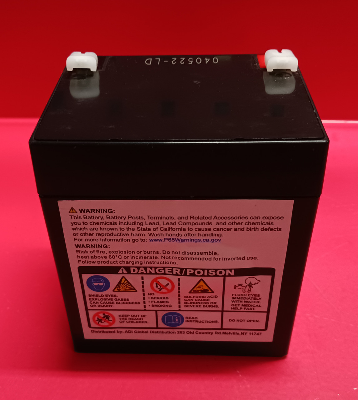 UltraTech Power Products UT1250F1 Sealed Lead Acid Battery 12V, 5.0AH