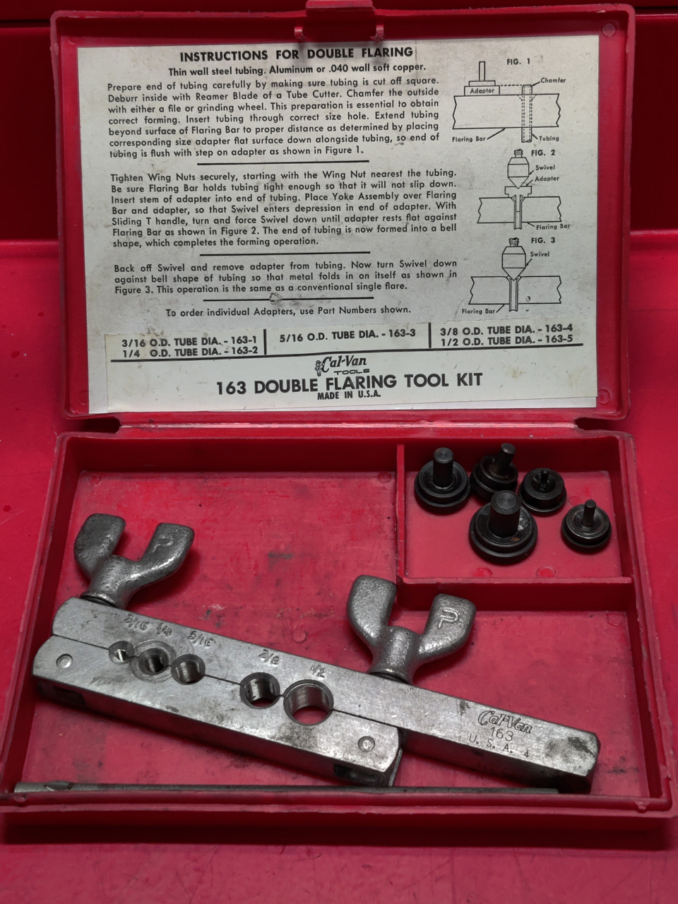 Cal- Van 163 Double Flaring Tool Kit