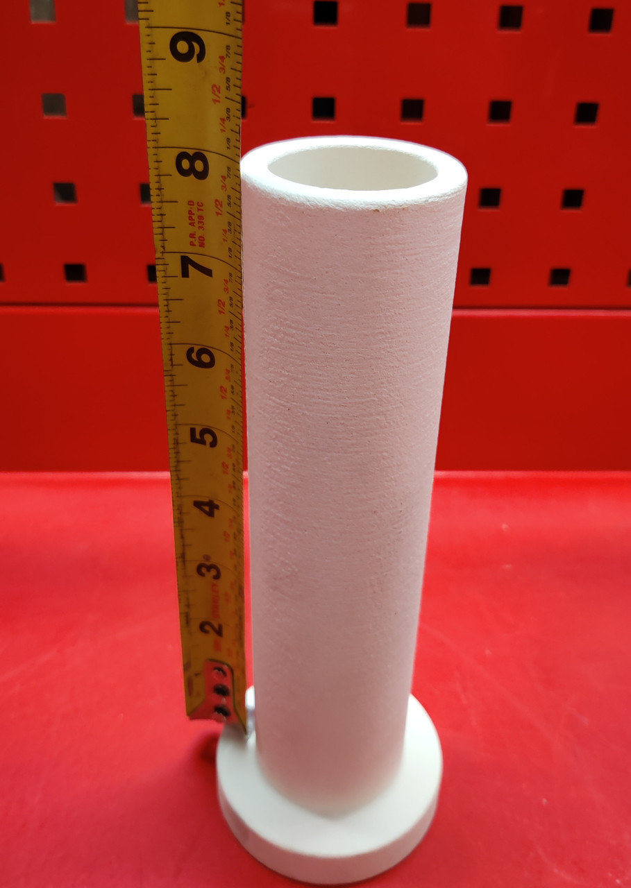 Ceramic Element Insulator Tube 8-1/2" x  3",  2" OD,  1.44"ID