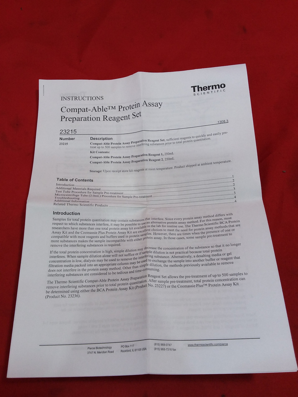 Thermo Scientific Compat-Able Protein Assay Preparation Reagent Kit- 23215