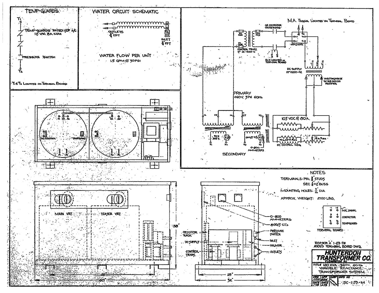 Hunterdon 120KVA Transformer off Surface PROLECTRIC 36x48x36