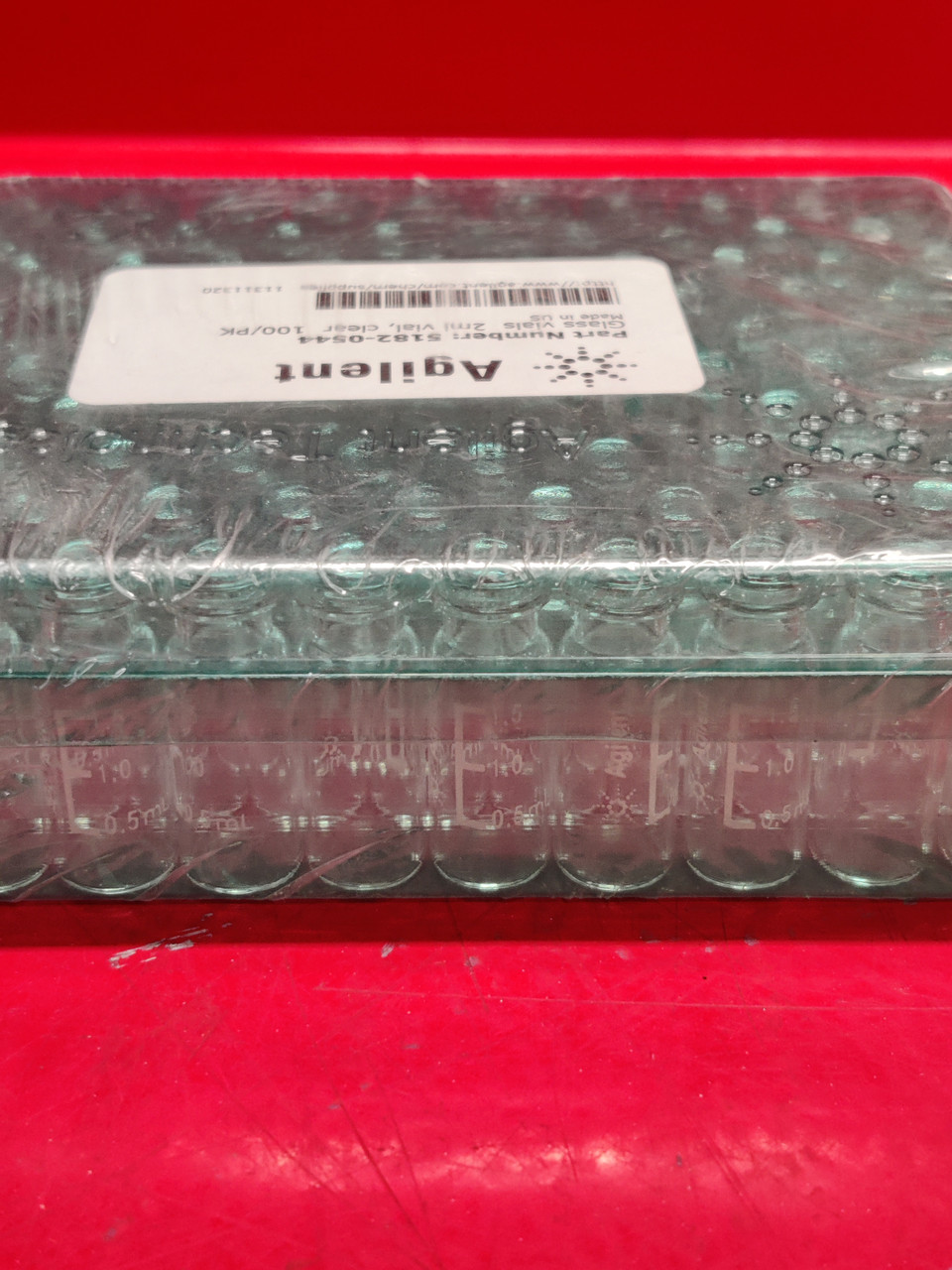 Agilent Glass Vials, 2ml Vial, Clear, 100 Pack - 5182-0544