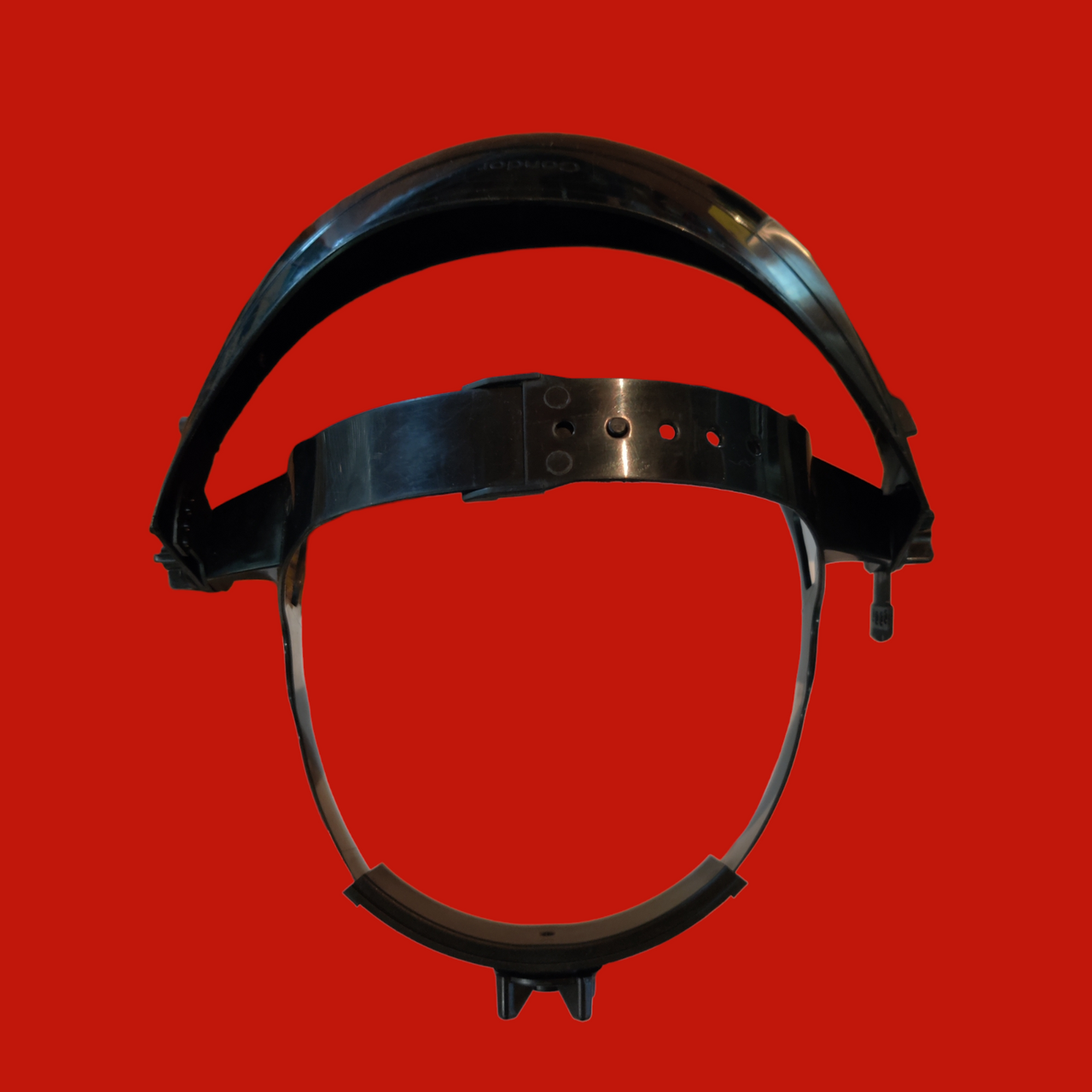 Condor Single Crown Headgear, Swing Ratchet, Black, Plastic, ANSI Z87.1