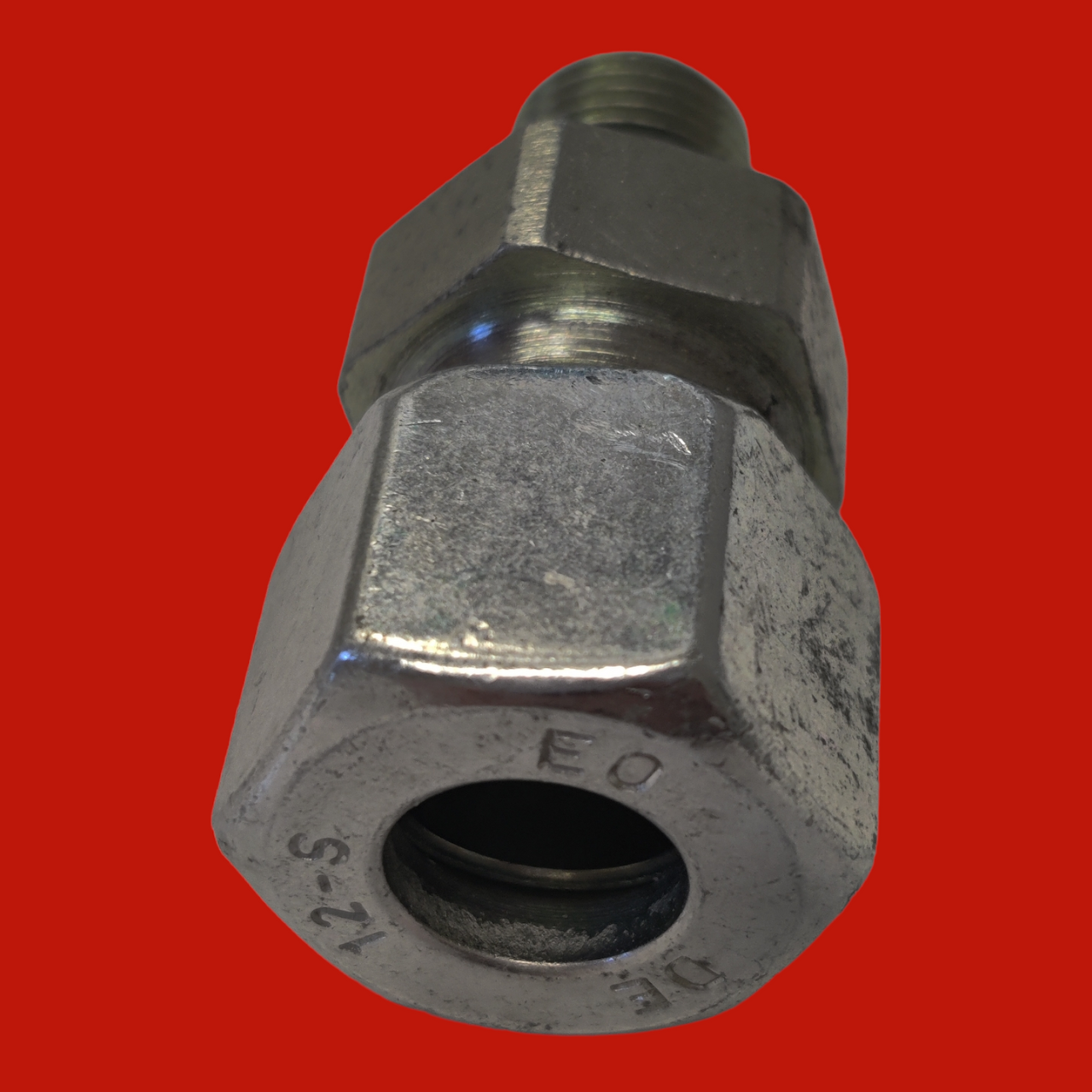 Parker Compression Tube Connector: 1/2-14″ Thread, Compression x MNPT - 6MSC8N-3