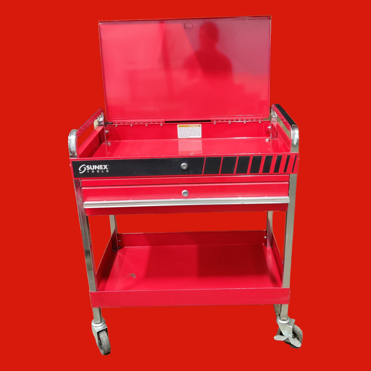 Sunex 8013A Tools Service Cart w/ Locking Top and Drawer