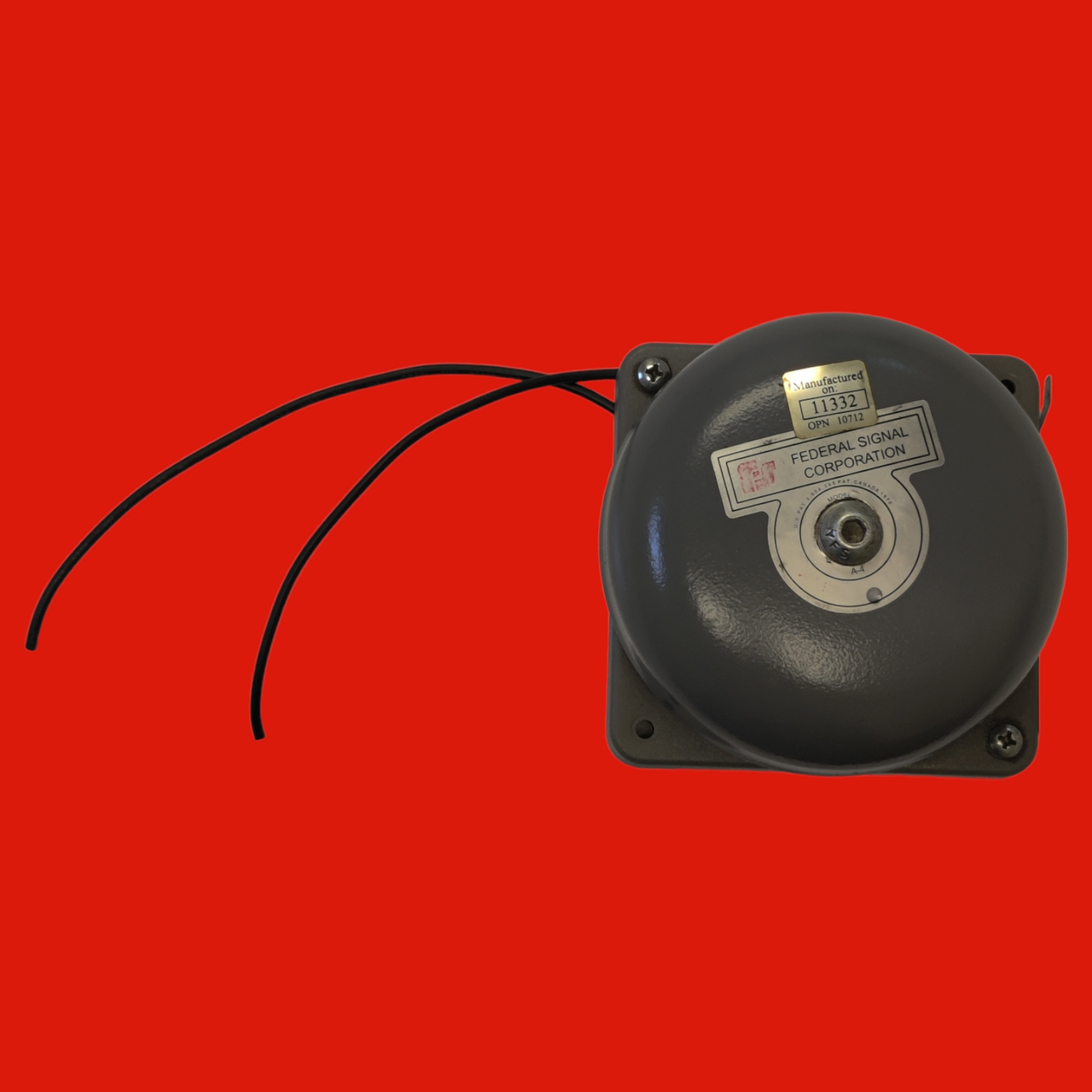 Federal Signal Corporation Alarm Bell Model:500, Series A-1
