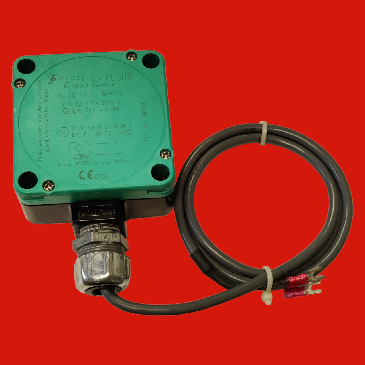 Pepperl + Fuchs Inductive Sensor NJ50-FP-N-P4, 106505