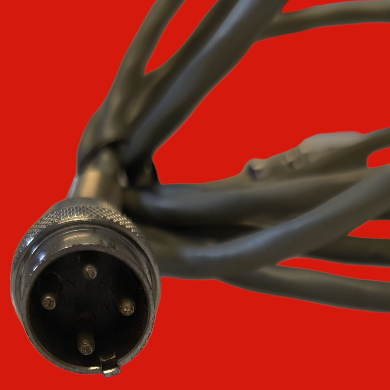  Waukee 8Ft. Cable w/Amphenol Male to Male, 4 Pin Connector for Flo Scope