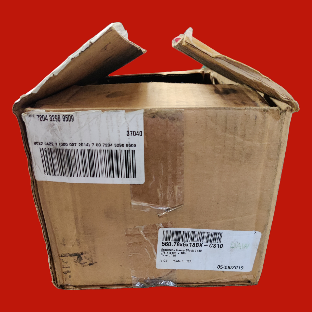 ErgoDeck Ramp 560.78 x 6 x 18BK-CS10, Case of 10