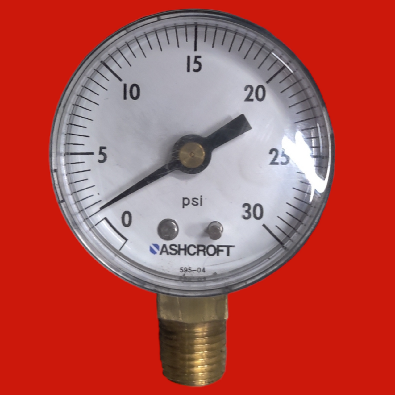 Ashcroft Pressure Gauge 0-30 psi, 595-04