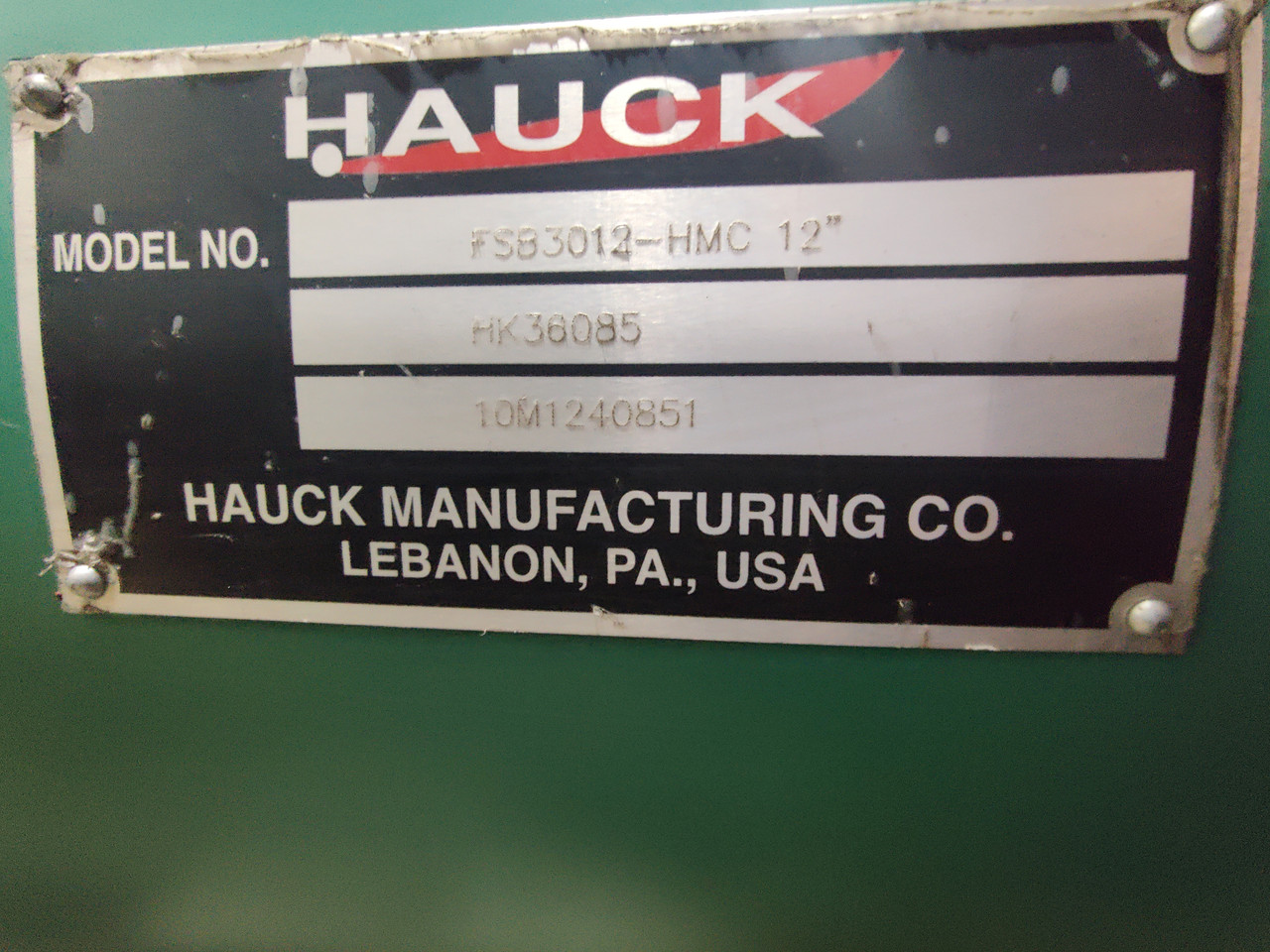 Hauck TBA Turbo Blower, XTBA10.0020-1TGDLTGXXXX01 w/ Hauck Filter-Silencer Attac
