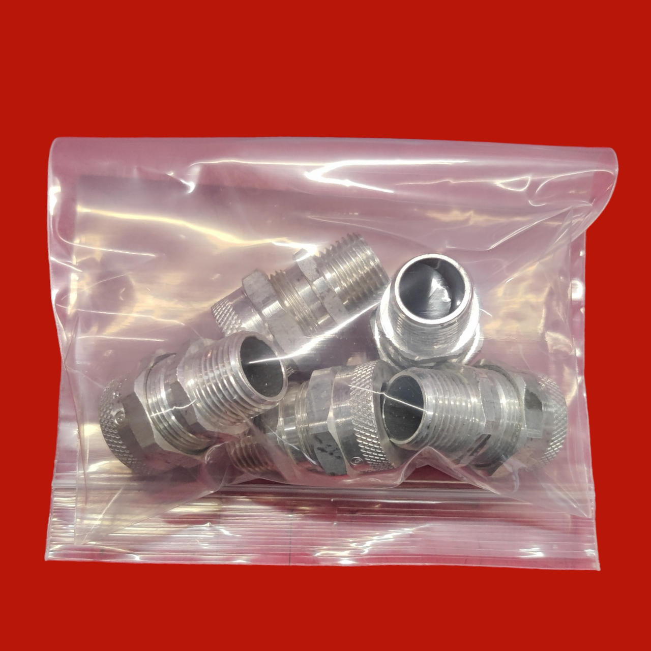Remke RSR-106 1/2" Aluminum Cord Grip Connector, Pack of 5