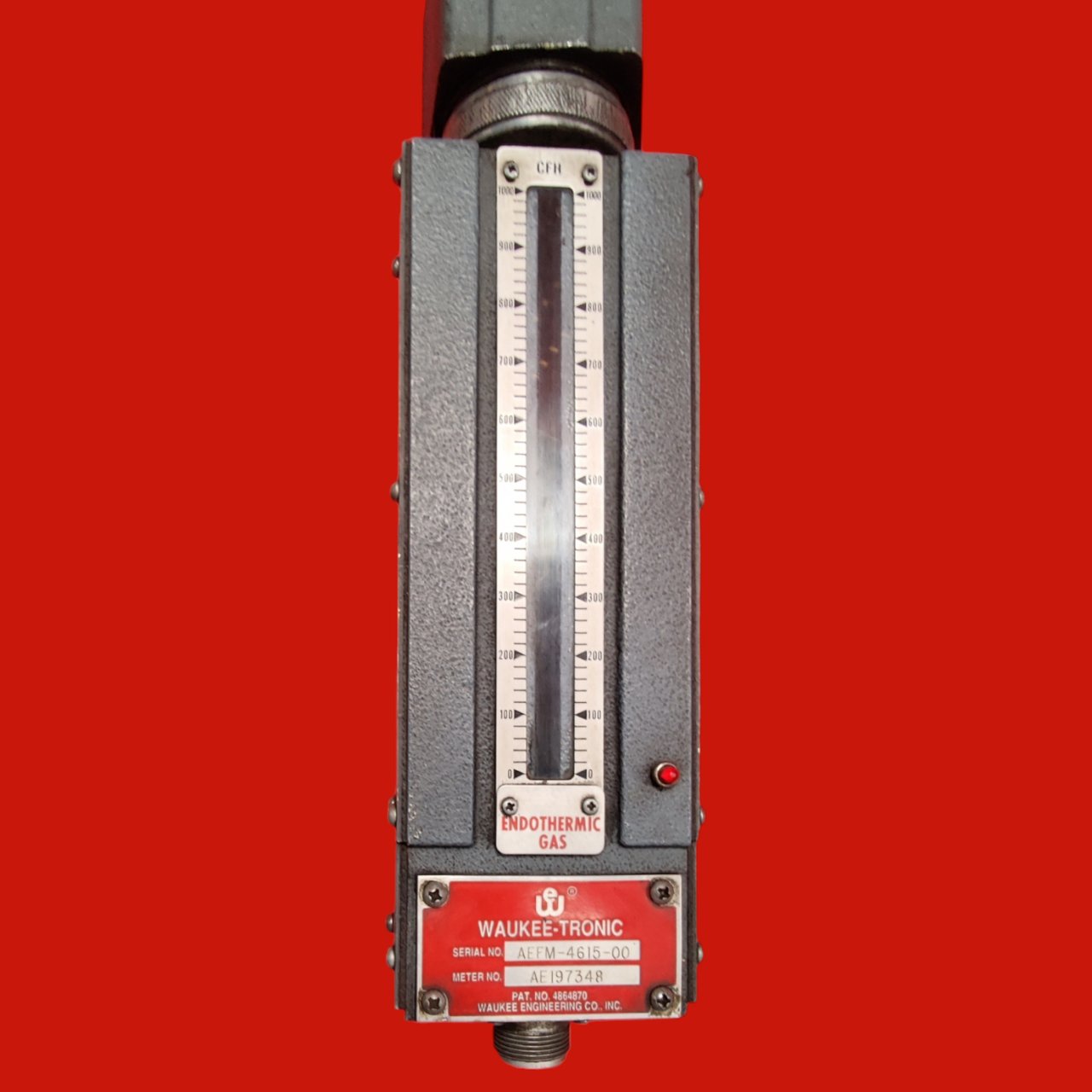 Waukee Engineering Endothermic MV-10 Flo-Meter w/ Waukee-Tronic (0-1000 CHF) Visual  Indicator, AE197348