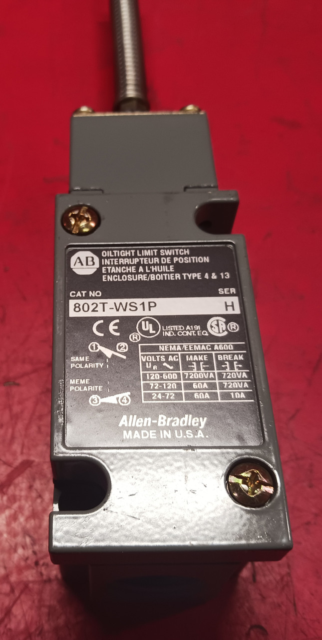 Allen Bradley 802T-WS1P, Series H Oiltight Limit Switch