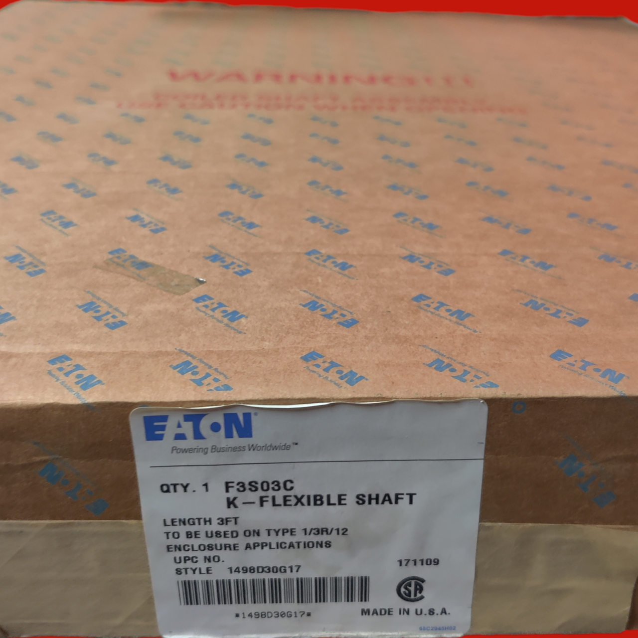 Eaton F3S03C K-Flexible Shaft