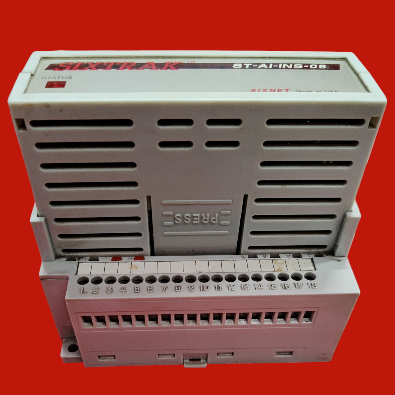 Red Lion Sixnet Sixtrak ST-AI-INS-08U Analog Input Module