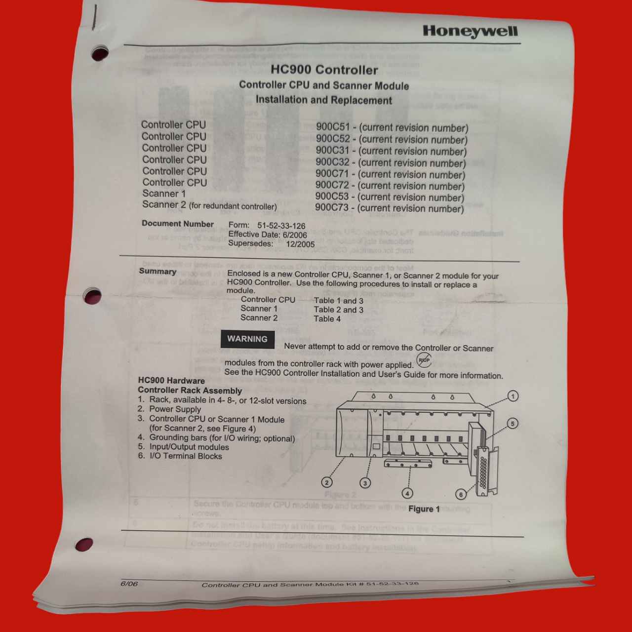 Honeywell 900C53-0140-00 HC900 Controller I/O Scanner Module