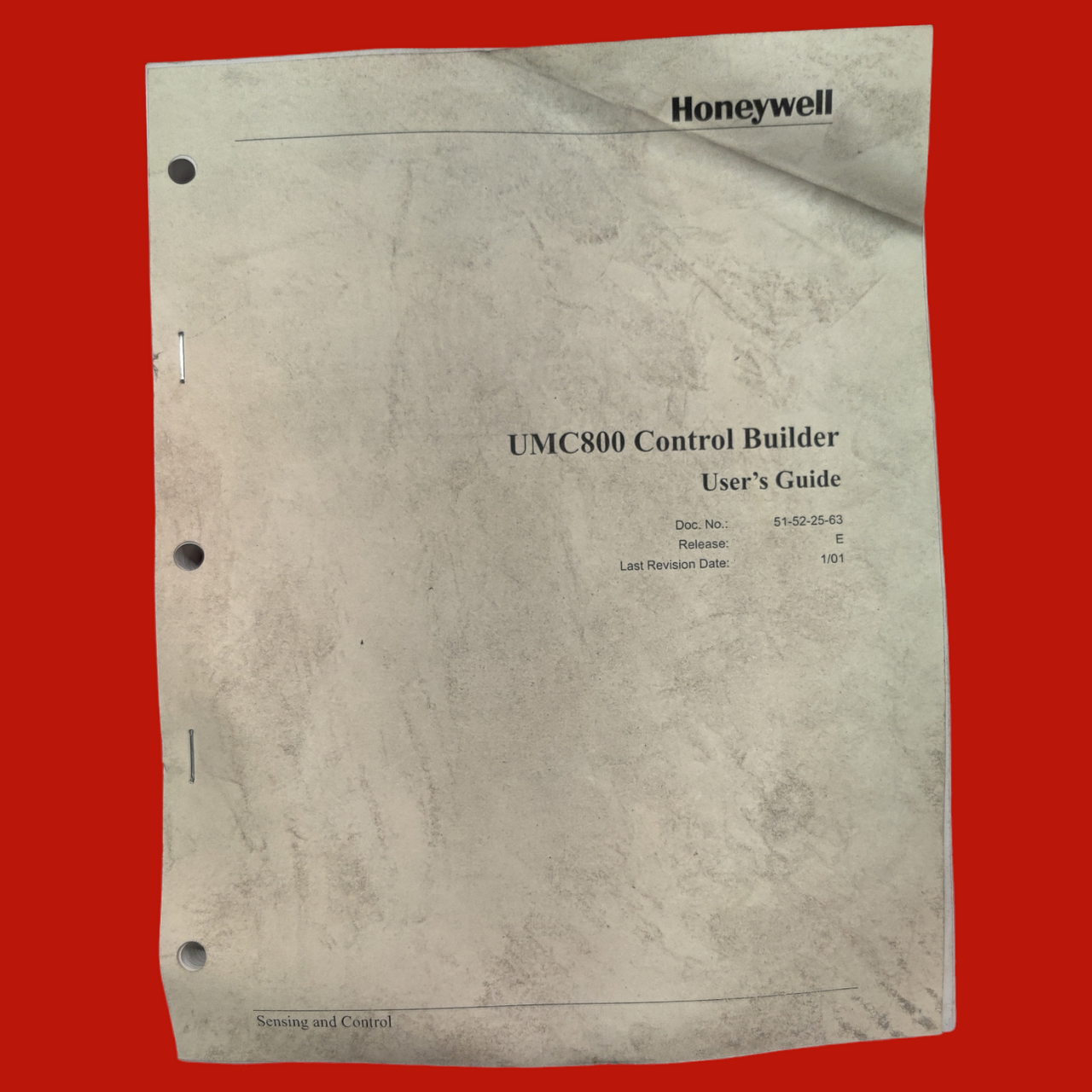 Honeywell UMC800 Controller,  8001-00B-1E-22115558-00000000-0-5-0