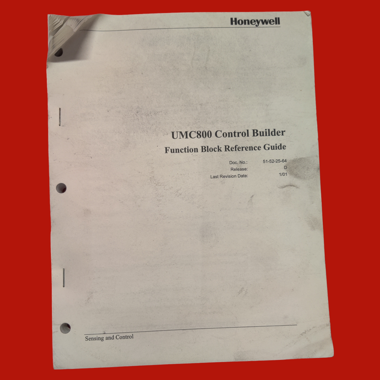 Honeywell UMC800 Controller,  8001-00B-1E-22115558-00000000-0-5-0