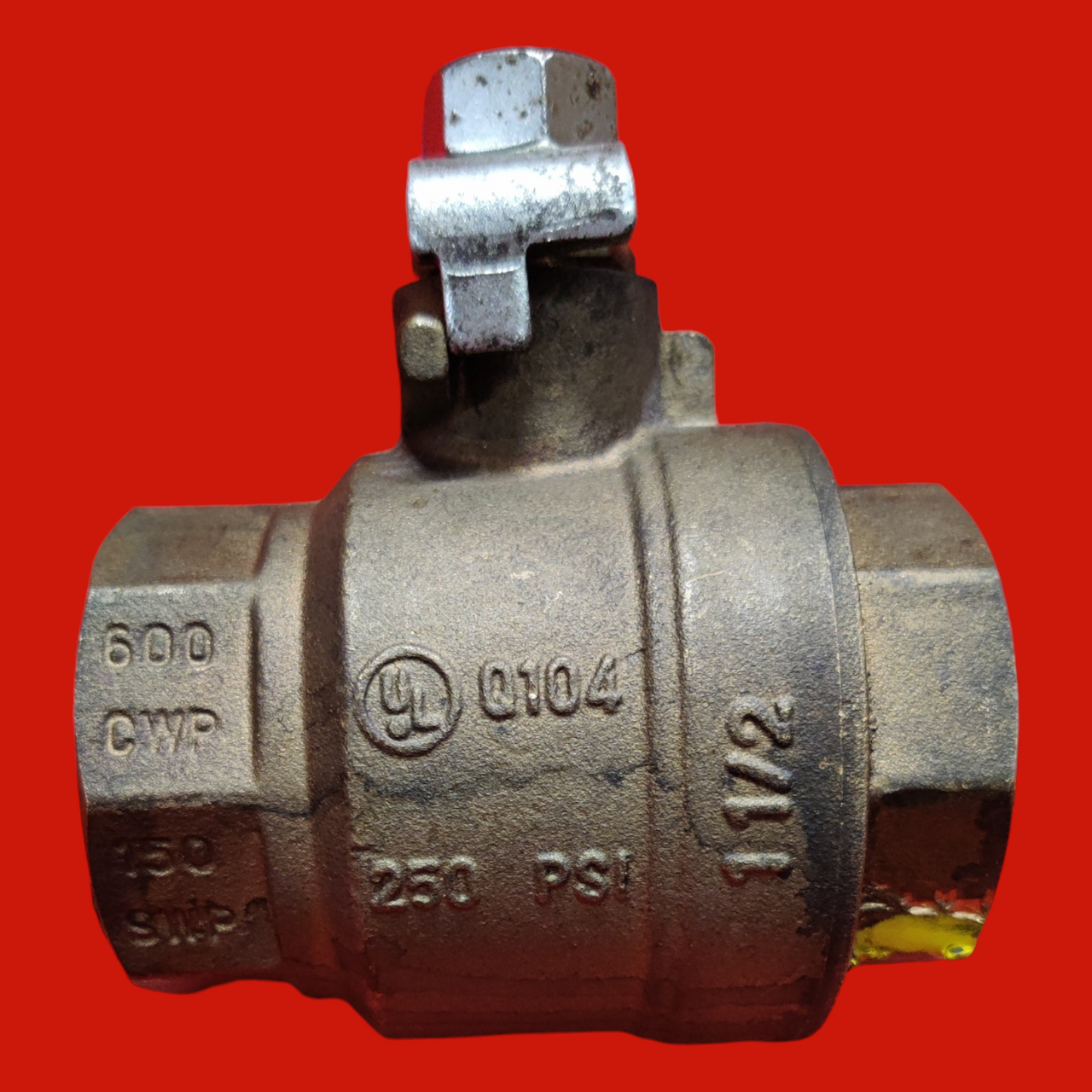 NIBCO 1-1/2" Female Thread Brass Ball Valve, TFP600A