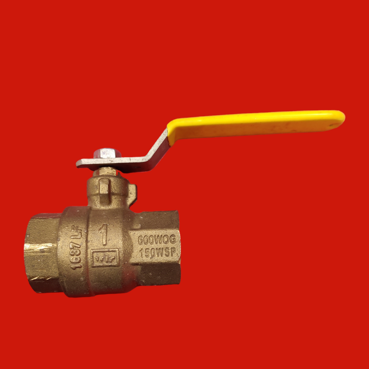 Red-White Valve Corp. 1" LF Brass Full Port Ball Valve, 5544AB