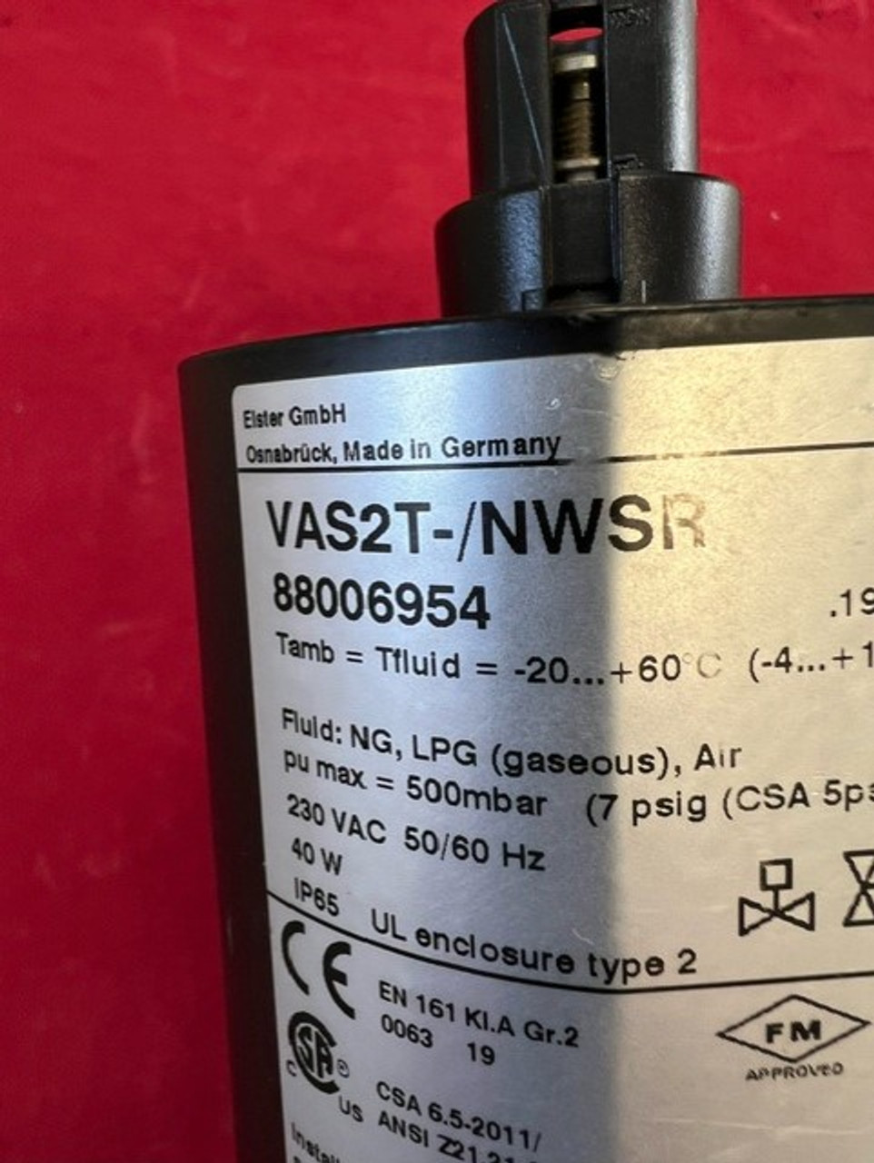 Kromschroder VAS 2T-/NWSR 88006954, Gas Solenoid Valve