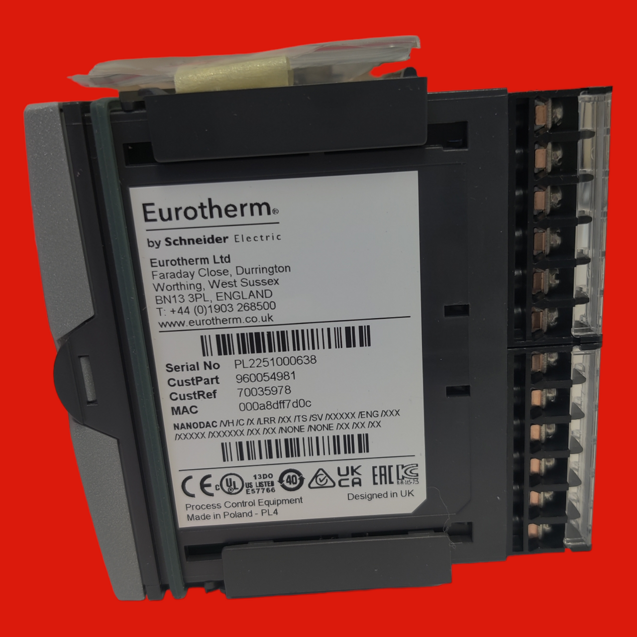 Eurotherm NANODACVHCXLRRXXTSSVXXXXXENGXXXXXXXXXXXXXXXXXXXXXXXX/ Nanodac Temperature / Carbon Controller & Recorder