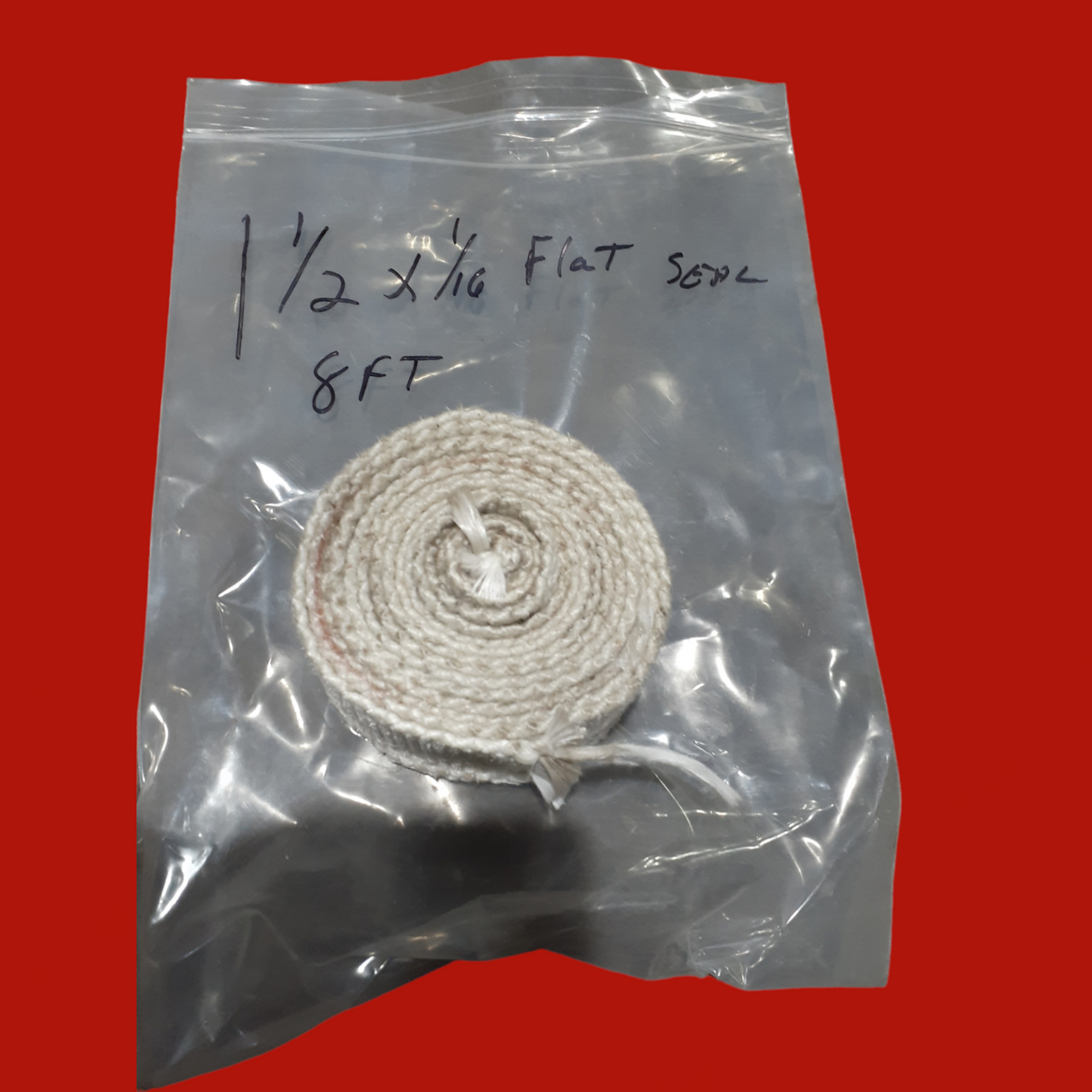 Osward 1-1/2" x 1/16" Ceramic Fiber Flat Seal, 8Ft