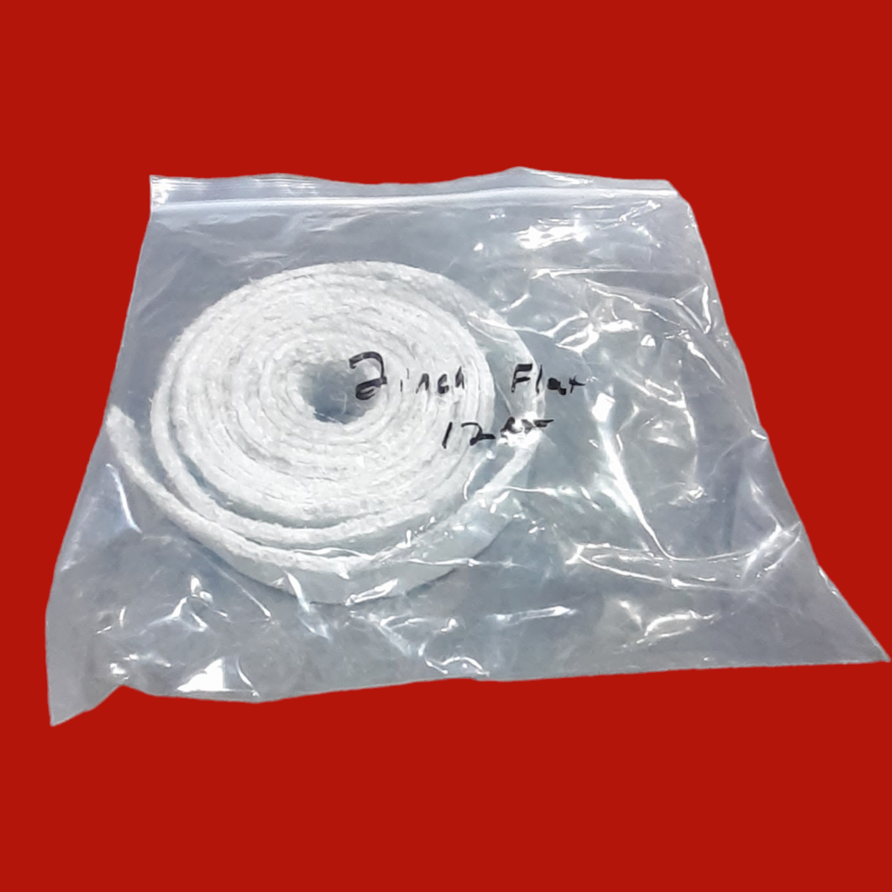 Osward 2" x 1/8" Ceramic Fiber Flat Seal, 12 Ft