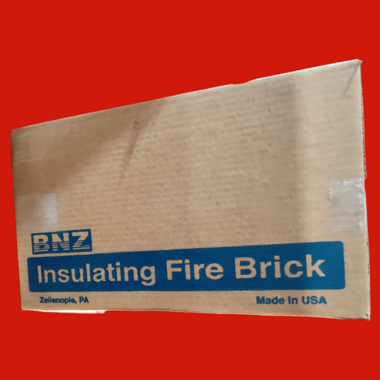 BNZ Materials 13.5 x 9 x 3 - 2.5" 2800°F #2 Wedge Insulating Firebrick - 4ct Box