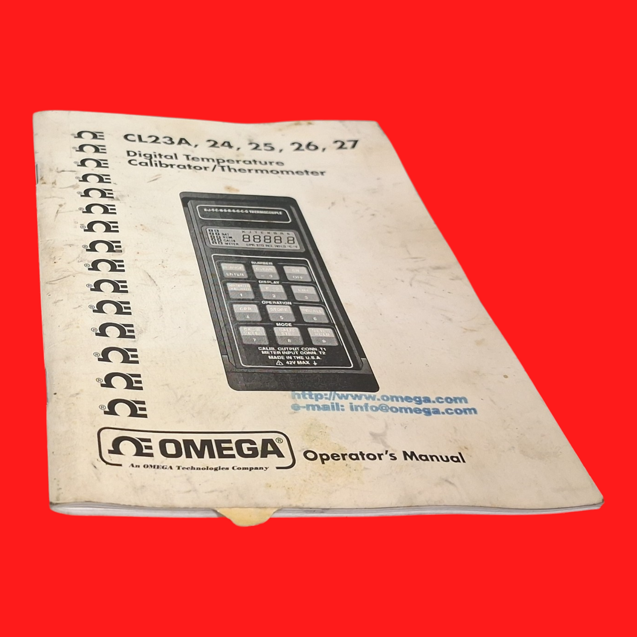 Omega Calibrator-Thermometer K-J-T-E-N-B-R-S-G-C-D Thermocouple, CL25