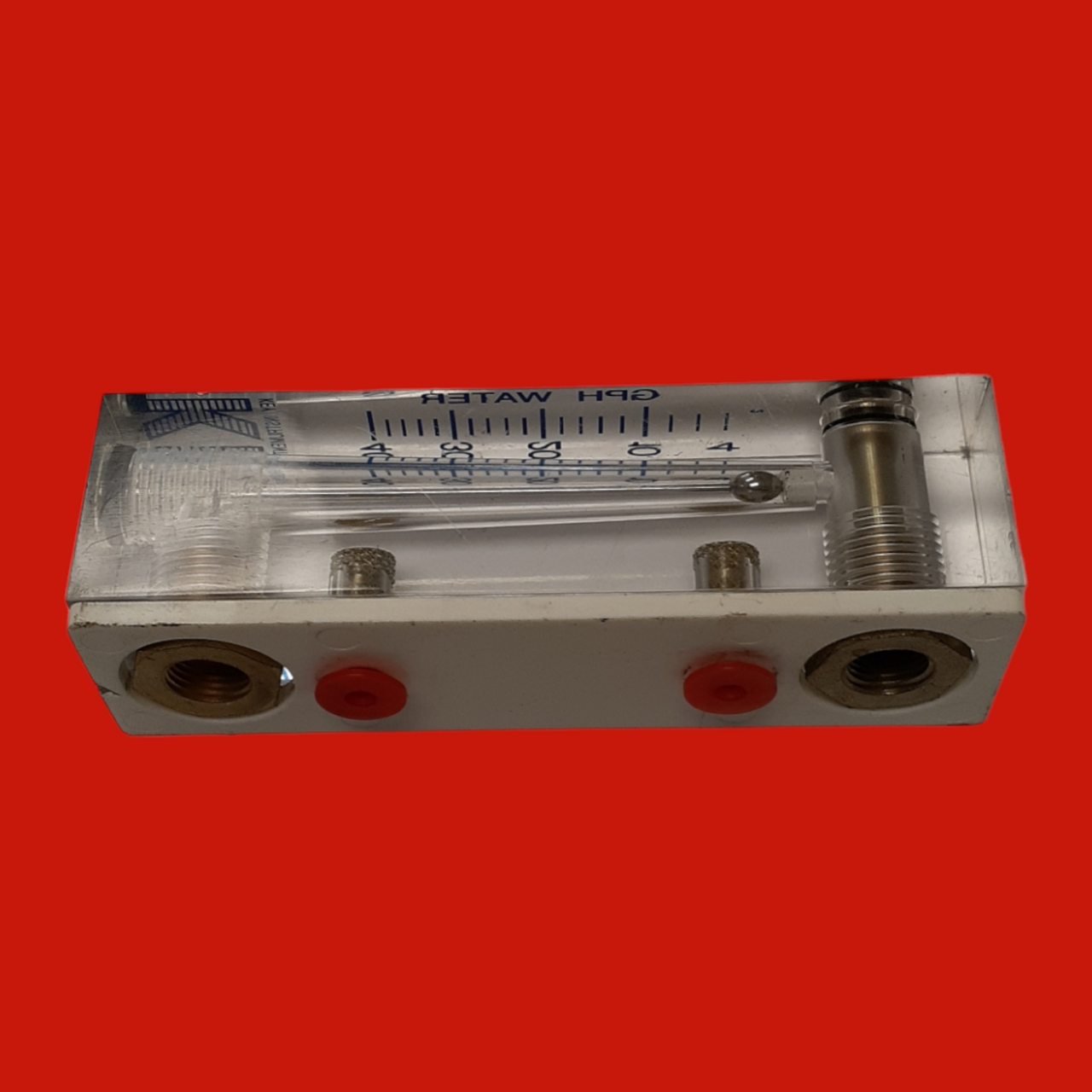 Key Instruments GPH WATER Acrylic Tube Flow Meter 4-40, FR2L22BNBN