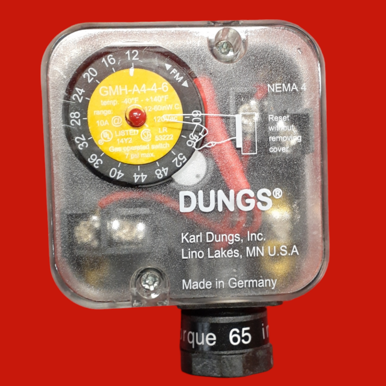Dungs 217-327A (266928) Gas Pressure Switch 12" - 60" WC