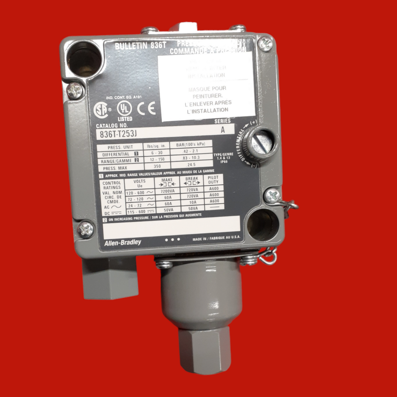 Allen-Bradley 836T-T253J Pressure Control Switch