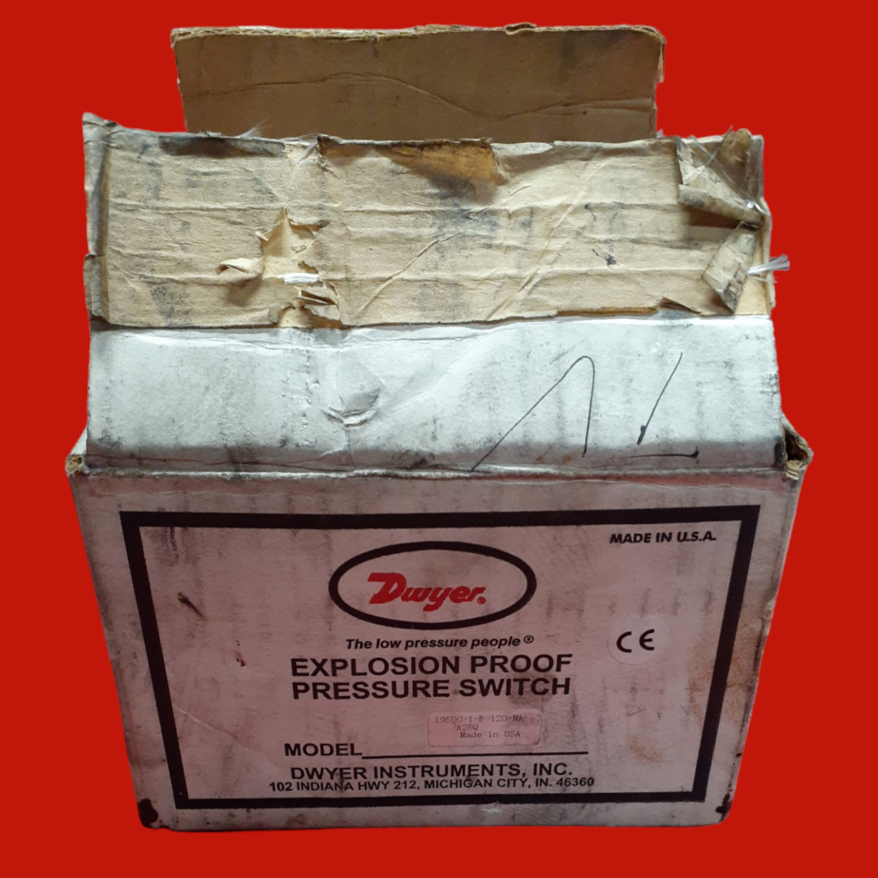 Dwyer Explosion-Proof Differential Switch, 1950G-1-B-120-NA