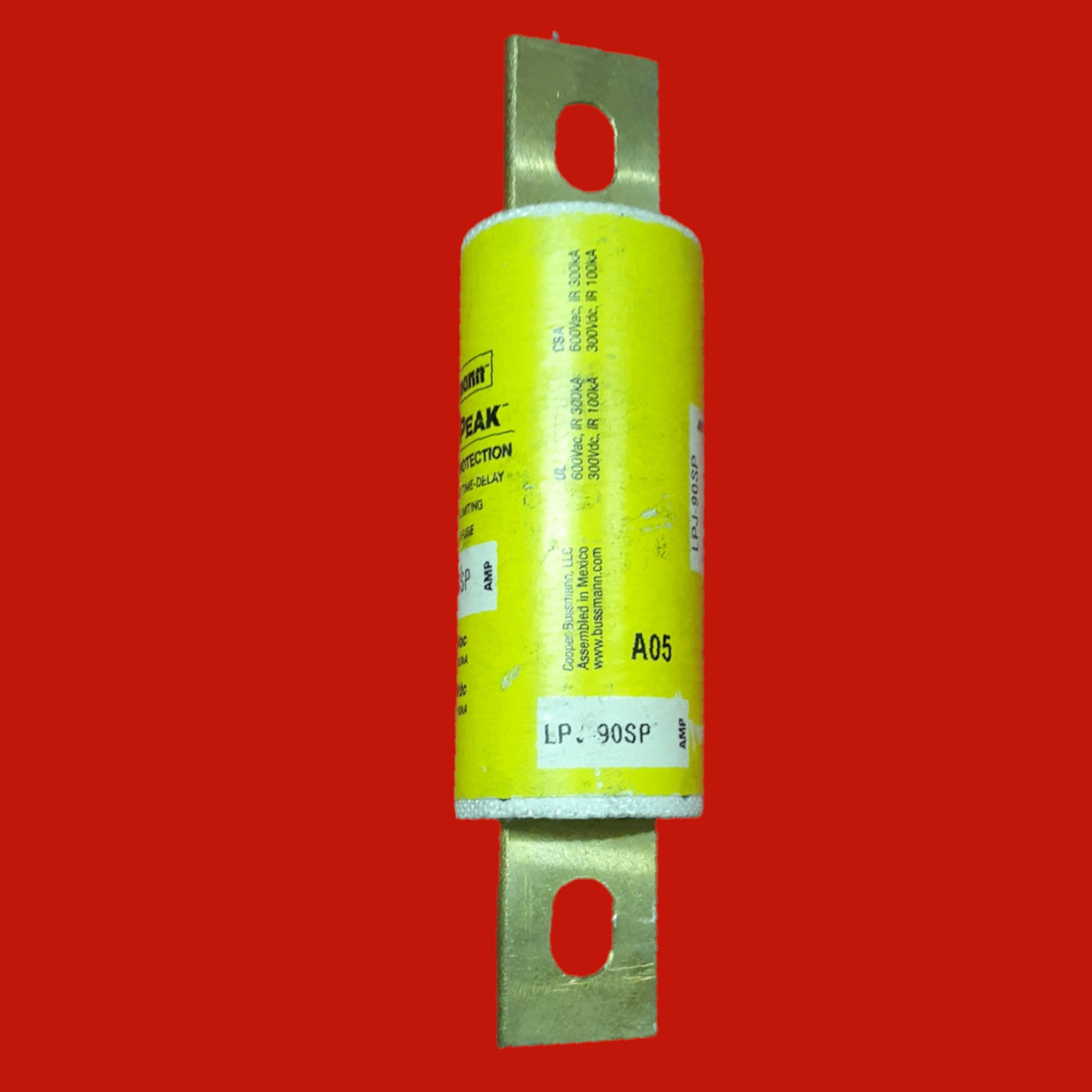 Bussmann Low-Peak Dual-Element Class J Fuse, LPJ-90SP