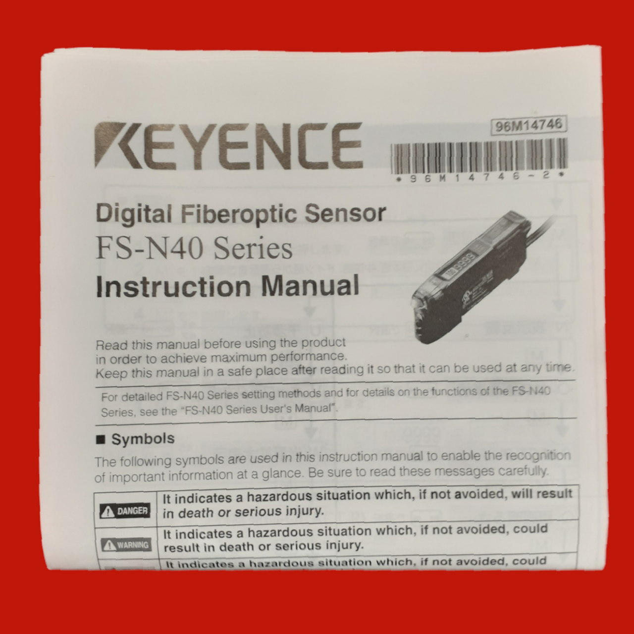 Keyence FS-N42P Fiber Optic Sensor