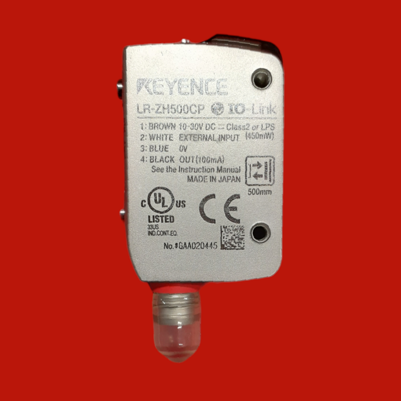 Keyence LR-ZH500CP Self-Contained CMOS Laser Sensor