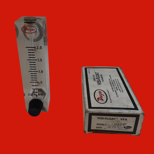 Dwyer VFA-2-BV Visi-Float Acrylic Flow Meter, 0-2.0 SCFH Air