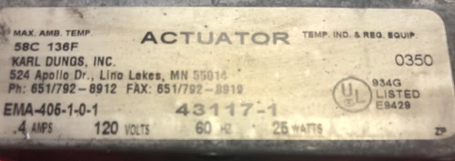 Dungs Spring return actuator 269228 Ema-405-1