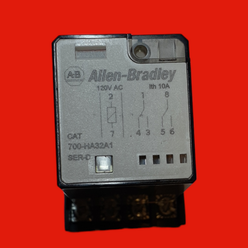 Allen Bradley Series D Relay, 700-HA32A1 w/ Allen Bradley Series A Base, 700-HN125 Allen Bradley Series D Relay, 700-HA32A1 w/ Allen Bradley Series A Base, 700-HN125