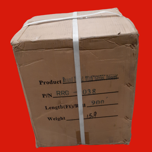 Taofibre RRG-038 Round Braid Rope with Glass Insert, 0.38", 900 Ft