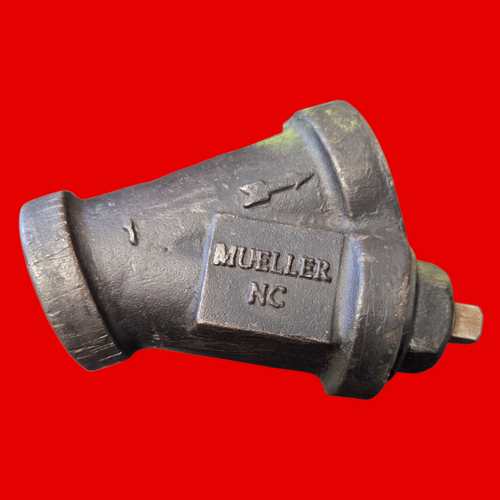 Mueller 1" Cast Iron Y-Strainer, Model 1.0-11M-01
