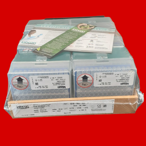 Labcon 1019-965-008-9 Eclipse 1200µL Pipet Tips for Rainin LTS Pipettors, 96 Per Rack, 6 Racks Per Pack, Sterile