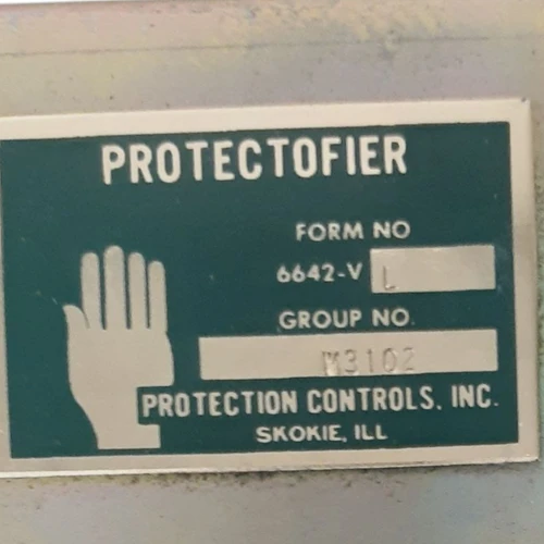Protection Controls 2 Burner Protectofier, 6642-V