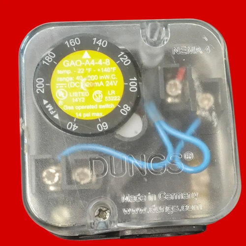 Dungs 266923 Gas Pressure Switch GAO-A4-4-8, Missing NPT Conduit