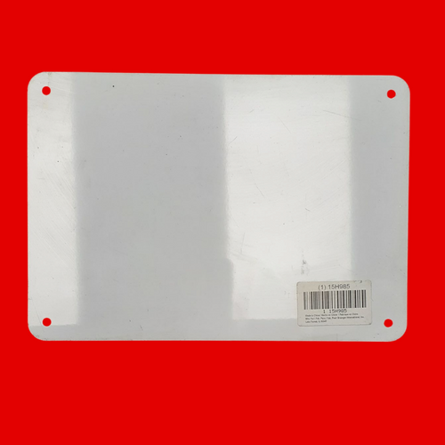 Condor 15H985 7" x 10" Aluminum "DANGER Confined Space Enter By Permit Only" Sign