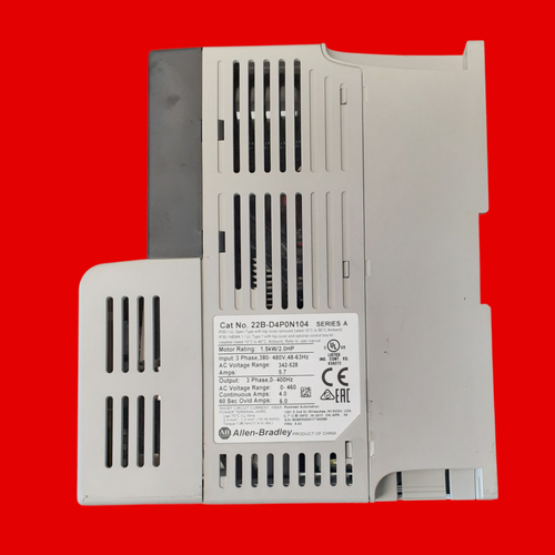 Allen Bradley PowerFlex 40- 1.5 kW (2 HP) AC Drive, 22B-D4P0N104
