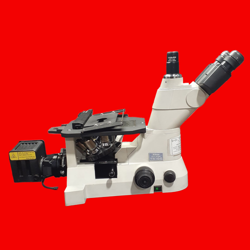 Nikon Eclipse TS100-F Inverted Microscope with T1-SM Stage, LHS-H50C-1 Halogen Lamp and Nikon Coolpix MDC Lens