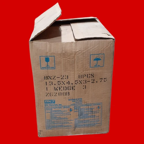BNZ Materials BNZ-23 13.5 x 4.5 x 3-2.75, 2300°F #1 Wedge, 8 Ct. Box